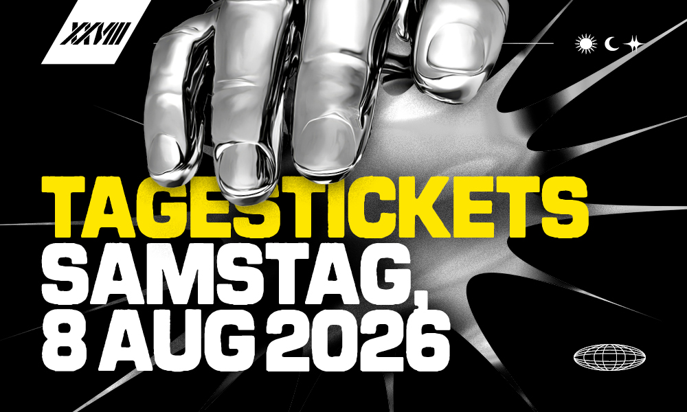 Tagestickets für den Festival-Samstag (8 AUG)! ⚡