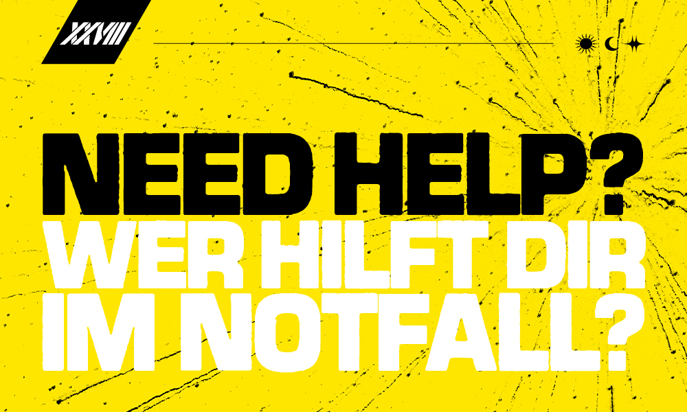 Need help? Wer hilft dir im Notfall